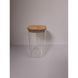 Емкость стеклянная с деревянной крышкой (прямоугольная) Vittora, 1500 мл фото 3