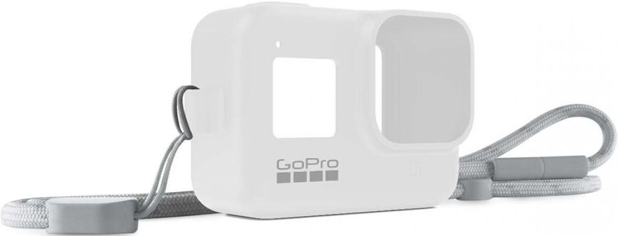 Силіконовий чохол з ремінцем GoPro HERO8 Sleeve+Lanyard (AJSST-002) White