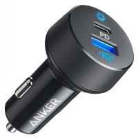 Автомобильное зарядное устройство Anker PowerDrive PD 2 - 18W PD & 12W PowerIQ LED Black