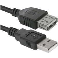 Кабель Defender (87454)USB02-17 USB2.0 AM-AF, 5м, пакет