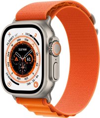Смарт годинник Apple Watch Ultra GPS + Cellular, 49mm Titanium Case/Orange Alpine Loop - M