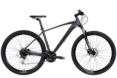 Велосипед 29" Leon TN-80 AM Hydraulic lock out HDD 2022 (графітовий з чорним та червоним (м))