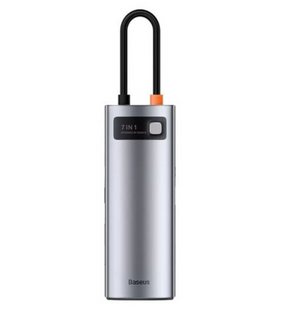 Хаб-адаптер Baseus 7in1 Type-C/HDMI+USB*3+USB-C+PD (WKWG020113)