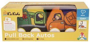 Игрушка Ks Kids Машинки Pull-back (бетономешалка и эвакуатор)