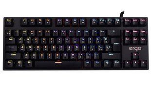 Клавіатура Ergo KB-915 TKL, Blue Switch, Чорна