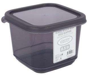 Контейнер для сыпучих Violet House 0297 Transparent Black 0.5 л