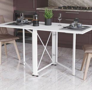 Стіл-книга трансформер Оріон 2 Ferrum-decor Білий метал (FRD-104590)