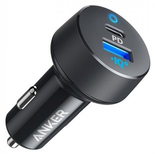 Автомобильное зарядное устройство Anker PowerDrive PD 2 - 18W PD & 12W PowerIQ LED Black