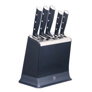 Набір ножів Tefal EverSharp 5 предметів + блок із вбудованою системою заточування (K297S644)