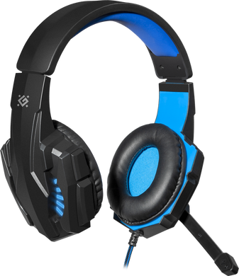 Гарнітура Defender Warhead G-390 LED Black+Blue (64039)