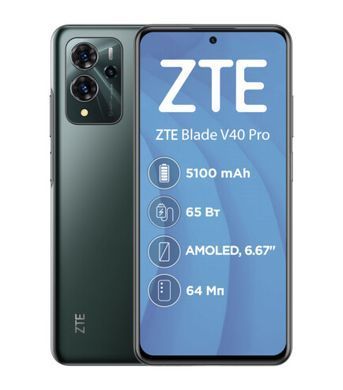 Смартфон Zte Blade V40 pro 6/128 GB Black Green