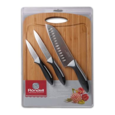 Набір кухонних ножів Rondell Primarch, 4 предмети