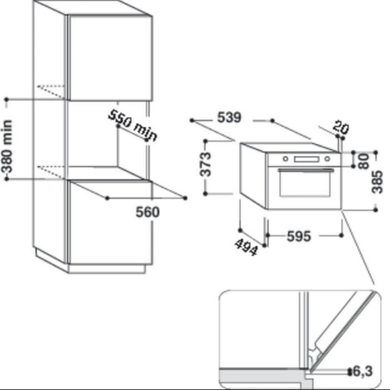 Встраиваемая микроволновая печь Whirlpool AMW 730/IX