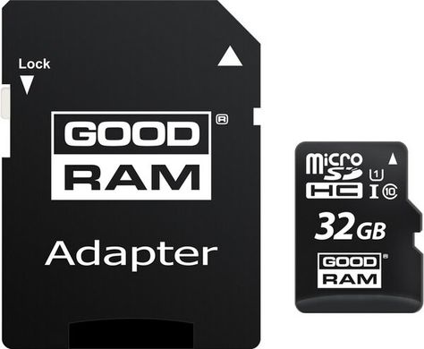 Картка пам'ятi Goodram microSDHC 32GB Class 10 UHS I + ad