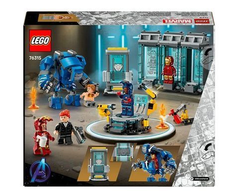 Конструктор LEGO Super Heroes Лаборатория Железного Человека: зал доспехов