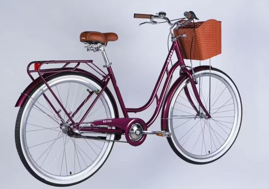 Велосипед ST 28" Dorozhnik RETRO PH рама-19" малиновий 2026