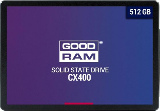 SSD внутренние Goodram CX400 512 GB SATAIII 3D TLC (SSDPR-CX400-512)
