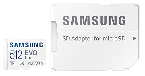 Карта пам'яті Samsung microSDXC 512GB EVO PLUS A2 V30 (MB-MC512KA/RU)