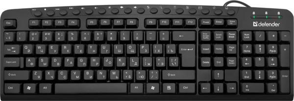 Клавиатура Defender Focus HB-470 RU чёрный