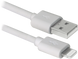 Кабель Defender ACH01-03BH USB(AM)-Lightning білий 1м, блістер фото 1