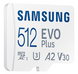 Карта пам'яті Samsung microSDXC 512GB EVO PLUS A2 V30 (MB-MC512KA/RU) фото 3