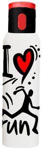 Бутылка для воды Herevin Hanger-I Love Run 0.5 л (161417-010)