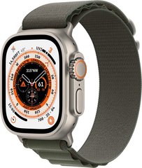 Смарт часы Apple Watch Ultra GPS + Cellular, 49mm Titanium Case/Green Alpine Loop - M