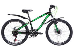 Велосипед 24" Discovery FLINT AM DD 2021 (сріблясто-чорний з помаранчевим)