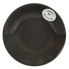 Тарелка суповая Cesiro Spiral графит, 21 см