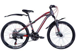 Велосипед 24" Formula DAKAR AM DD 2024 (черно-красный (м))