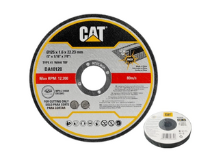Набор отрезных дисков CAT по металлу DA10120 T1 125x1.6x22.23 мм 10 шт