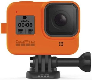 Силиконовый чехол с ремешком GoPro HERO8 Sleeve+Lanyard (AJSST-004) Orange