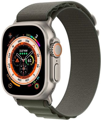 Смарт годинник Apple Watch Ultra GPS + Cellular, 49mm Titanium Case/Green Alpine Loop - M