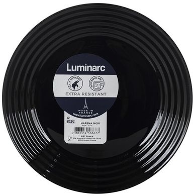 Тарілка Luminarc HARENA BLACK /19 см /десерт. (L7613)