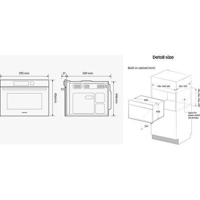 Духовой шкаф Samsung NQ5B4553FBS/WT