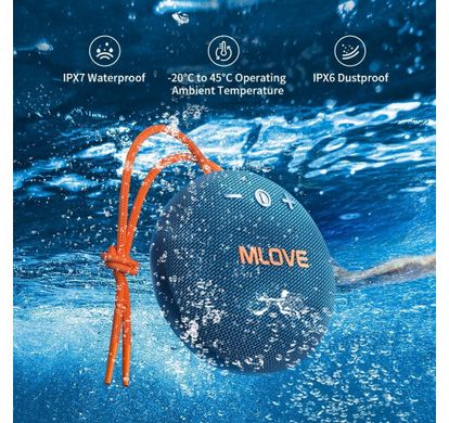 Портативна акустика MLOVE BV230 IPX67 Waterproof Blue