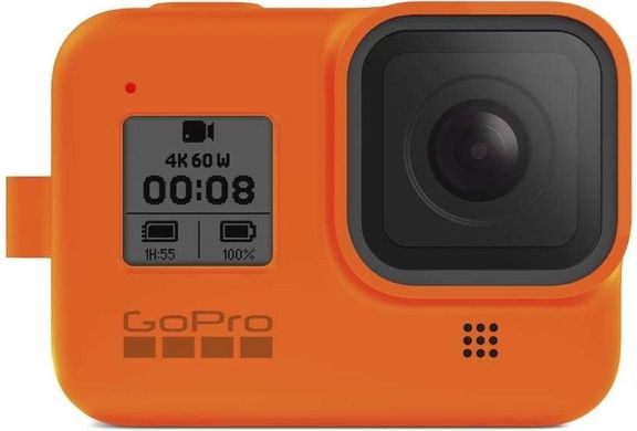 Силиконовый чехол с ремешком GoPro HERO8 Sleeve+Lanyard (AJSST-004) Orange