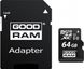 Картка пам'ятi Goodram microSDXC 64GB Class 10 UHS I + ad фото 1