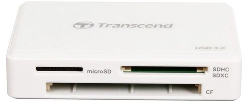 Картридер USB 3.1 Transcend White (TS-RDF8W2)