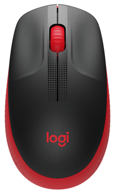 Миша LogITech M190 Full-size wireless mouse Червоний