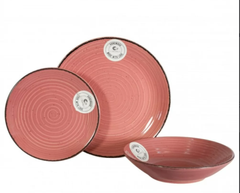 Салатник/Піала Cesiro SPIRAL рожевий/14 см(1) (B2904S/G139)