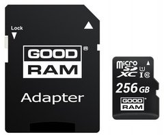Карта пам'яті Goodram microSDXC 256GB UHS-I (M1AA-2560R12) + SD адаптер
