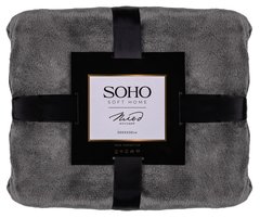 Плед флисовый Soho 200x230 см, Pattern Серый (глад)