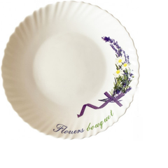 Тарелка десертная Акварельные цветы Wave, Vittora 190 мм