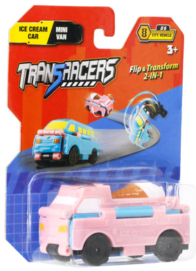 Іграшка TransRAcers машинка 2-в-1 Автомобіль з морозивом & міні-фургон