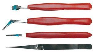 Набір пінцетів Top Tools набір 4 шт. (32D423)
