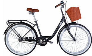 Велосипед ST 26" Dorozhnik LUX Velosteel рама-17" чорний (матовий) 2025