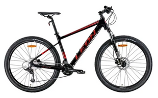 Велосипед AL 27,5" Leon XC 80 HDD рама-20" чорний з червоним 2025