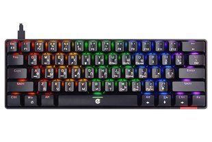 Клавіатура Ergo KB-930 MINI (60%), Blue Switch, Чорна