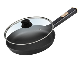 Сковорода чавунна з кришкою Brizoll O2440-P1-C Optima-Black 240 х 40 мм
